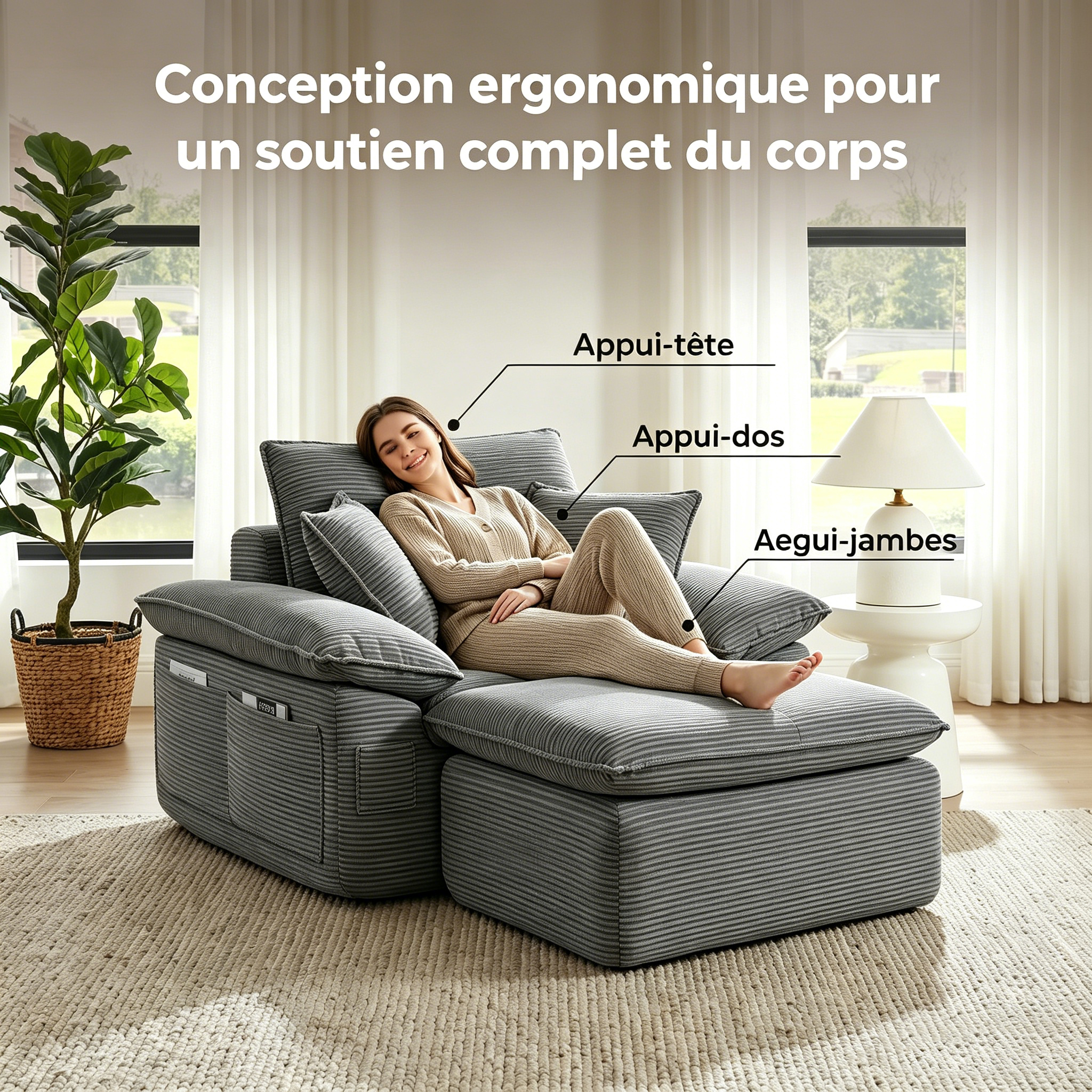 Repose-pieds mobile