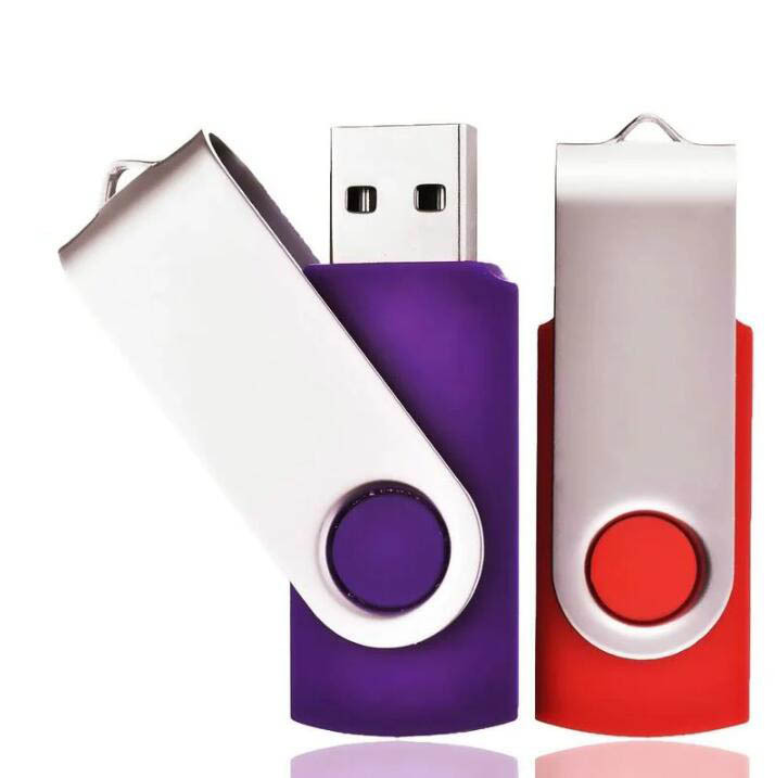 Accessoire de stockage vidéo,Lot de 2 Clé USB 32 Go USB 2.0 Mémoire Flash  Drive Clef USB Pivotantes avec Cordes Bon Cadeau pour Enfant Parents et  Amis (32G, Rouge/Violet)