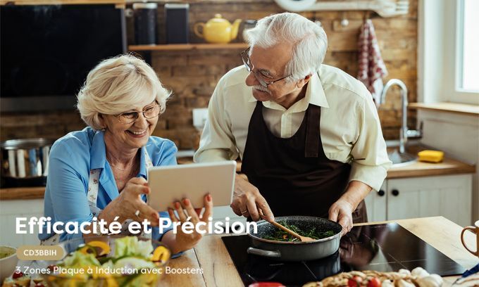 ciarra plaque induction 3 foyers boosters