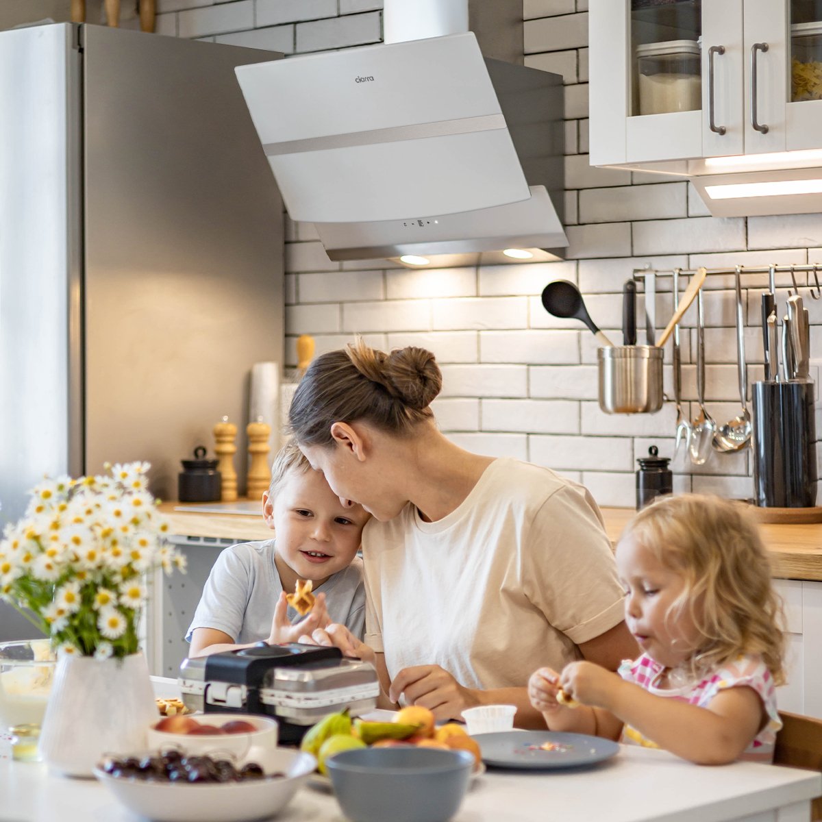 hotte blanche A++ DC moteur