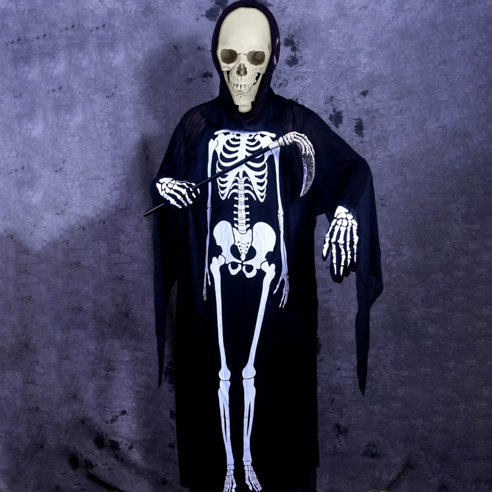 2 Squelettes Articulés Halloween - 40 Cm, Articulations Mobiles - Décoration Terrifiante Pour Maison, Fête, Cimetière