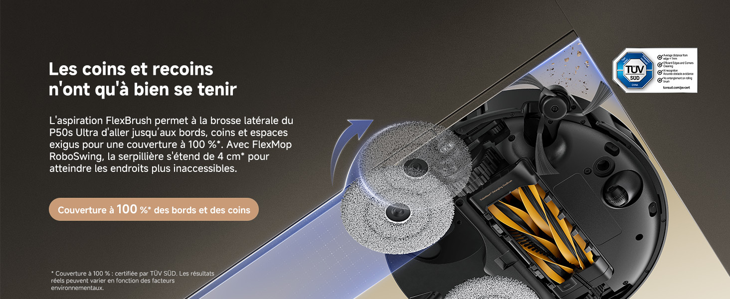 Vue robot aspirateur