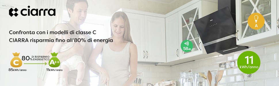 CIARRA CAMPANA EXTRACTORA NEGRA