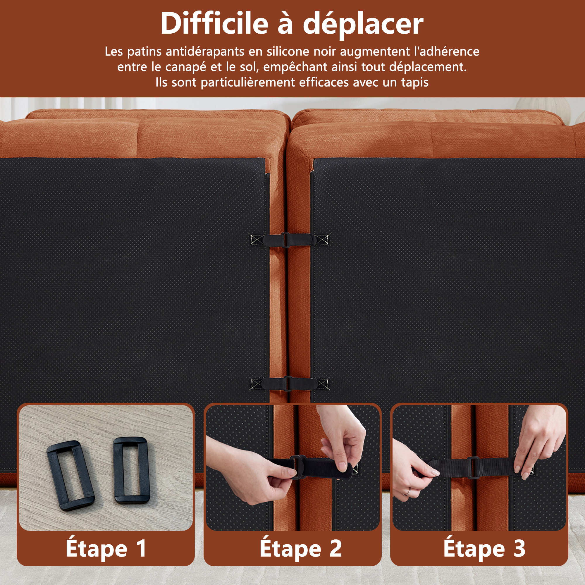 Modules connectables du canapé 3+2 places