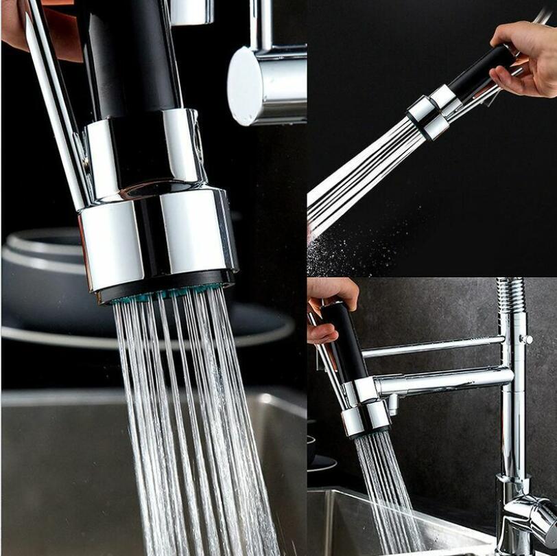 Douchette Robinet Cuisine Laiton Douchette Evier Cuisine Rétractable Mitigeur Douchette Remplacement Pour Robinet Douchette Extensible, Chromé, G1/2,Carivent -Grohe || Hansgrohe Soldes Magasin