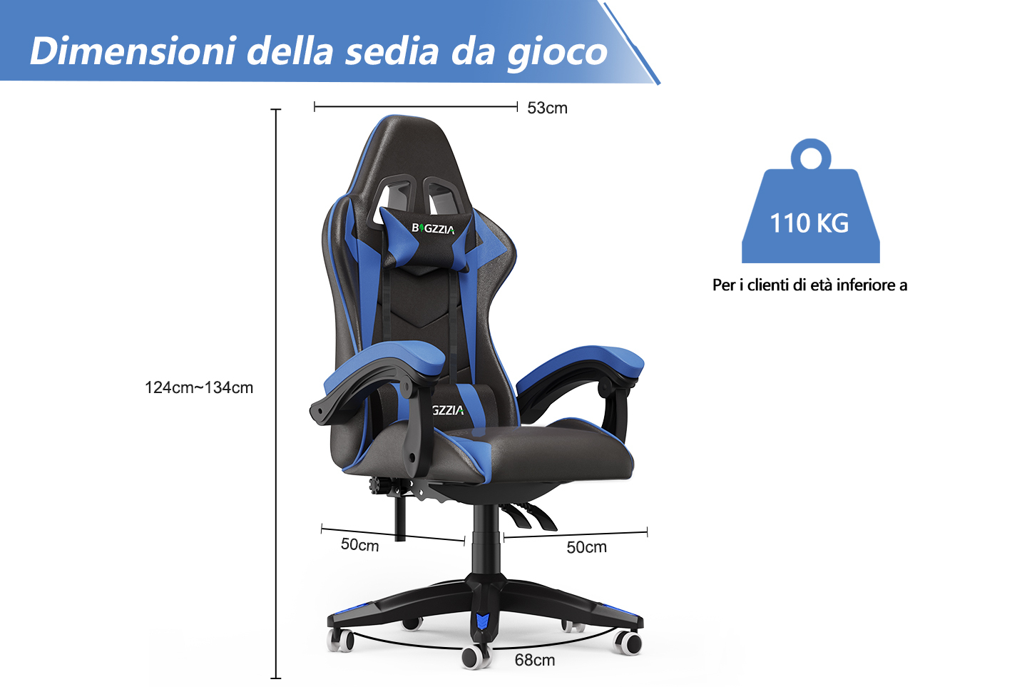 FelixKing Sedia da ufficio ergonomica con poggiatesta regolabile