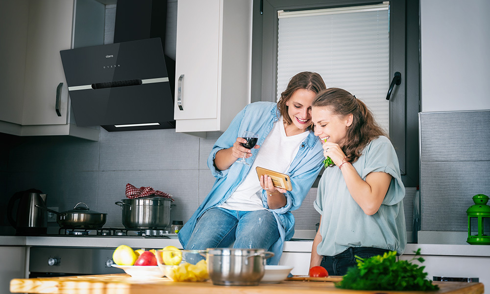 hotte aspirante tactile a++