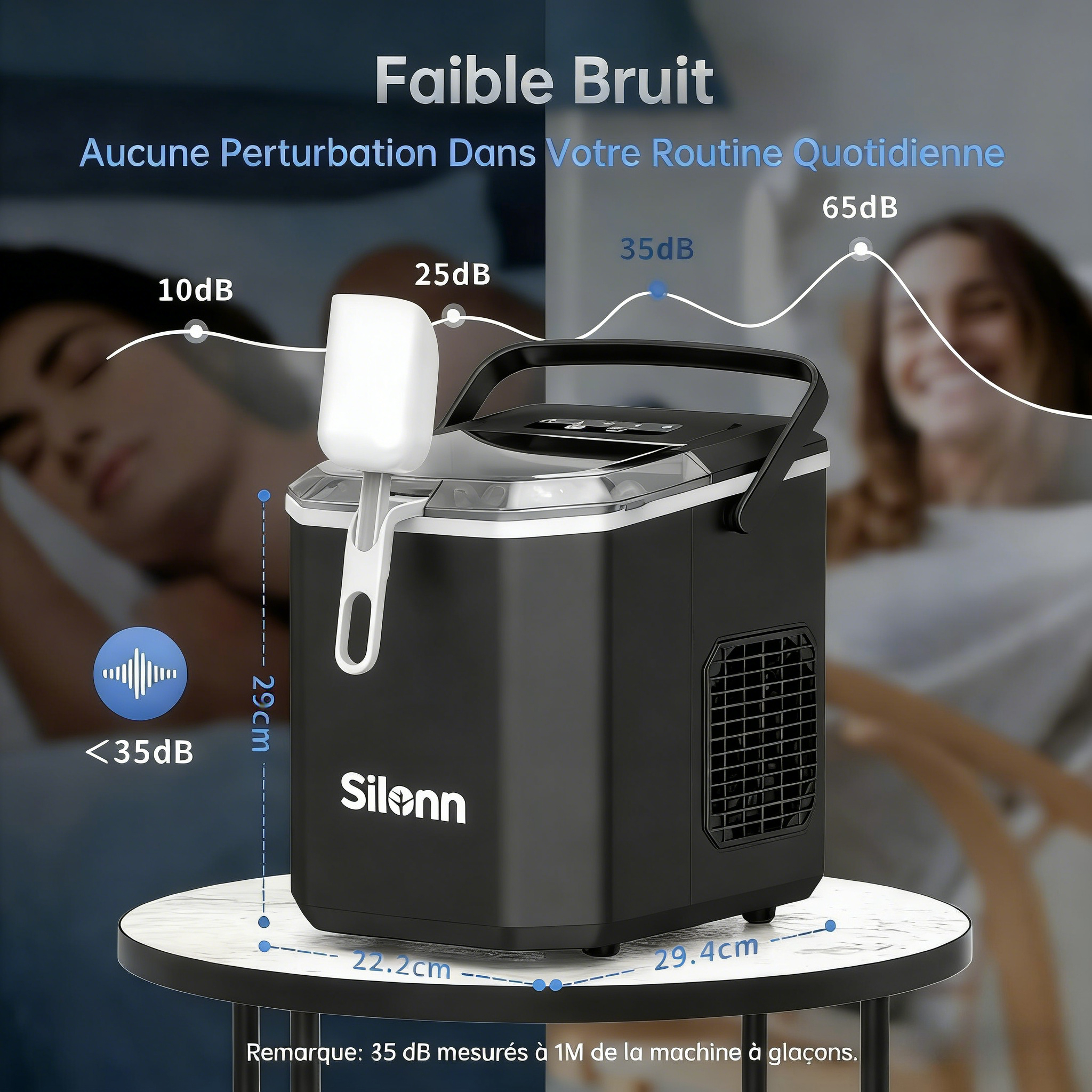 Machine à glaçons Silonn - Format compact et silencieux