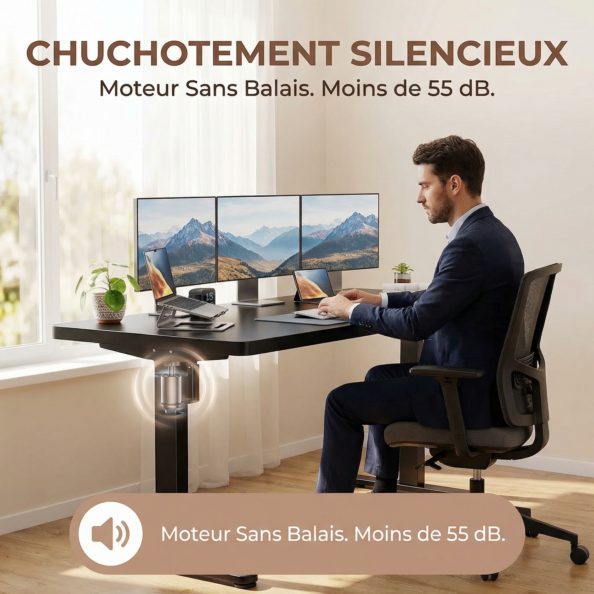 Moteur sans balais du bureau