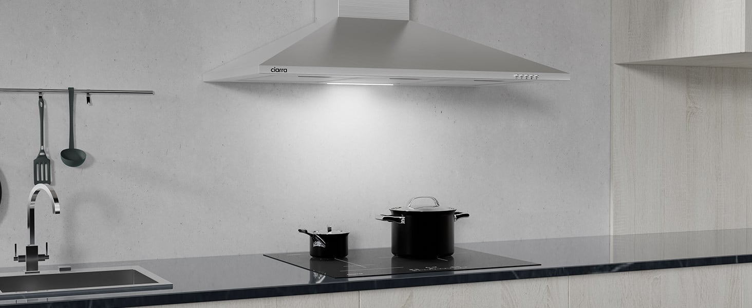 hotte aspirante inox 90cm