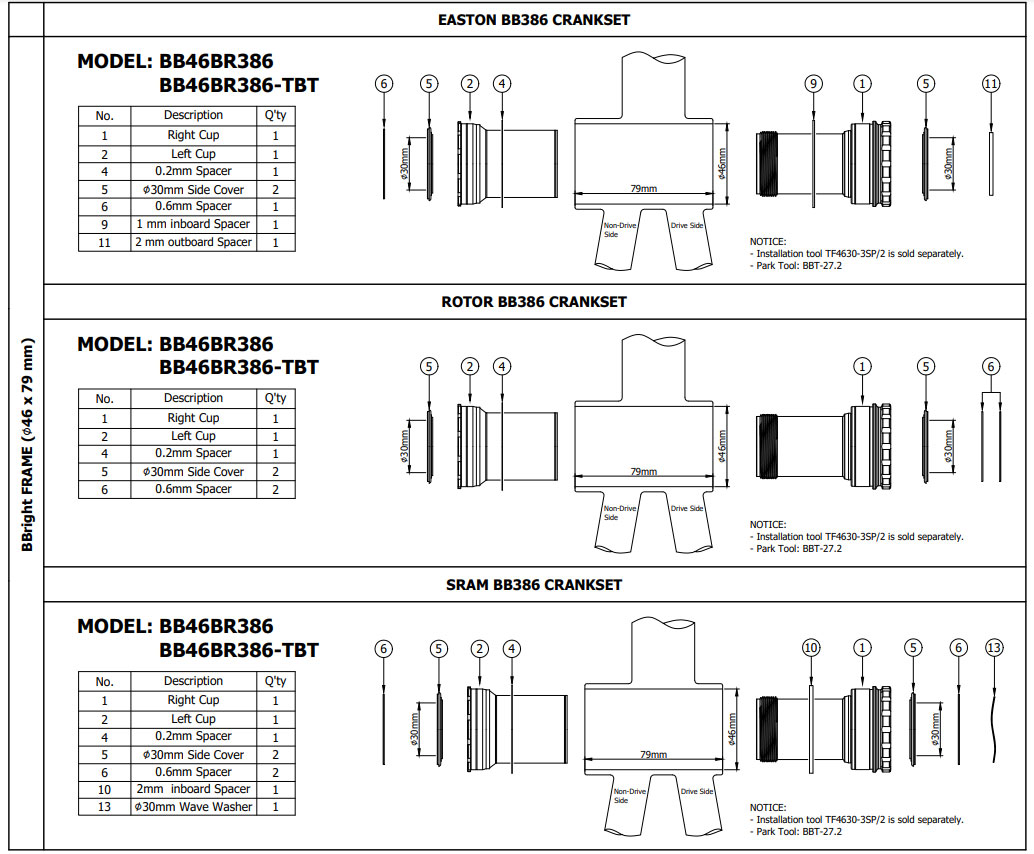 manual bb46br386 cervelo bbright