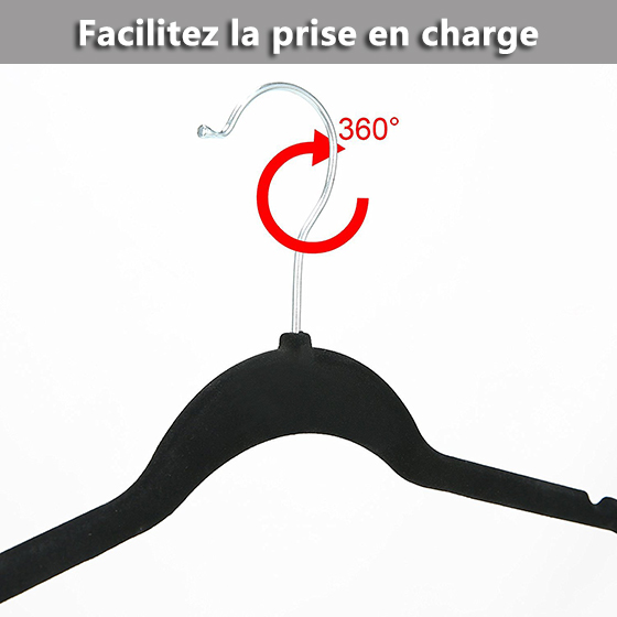 Crochet pivotant à 360°