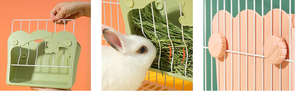 Zerodis Sac De Foin De Lapin Suspendu Sac à Foin Pour Lapin Sac D'alimentation Petit Sac D