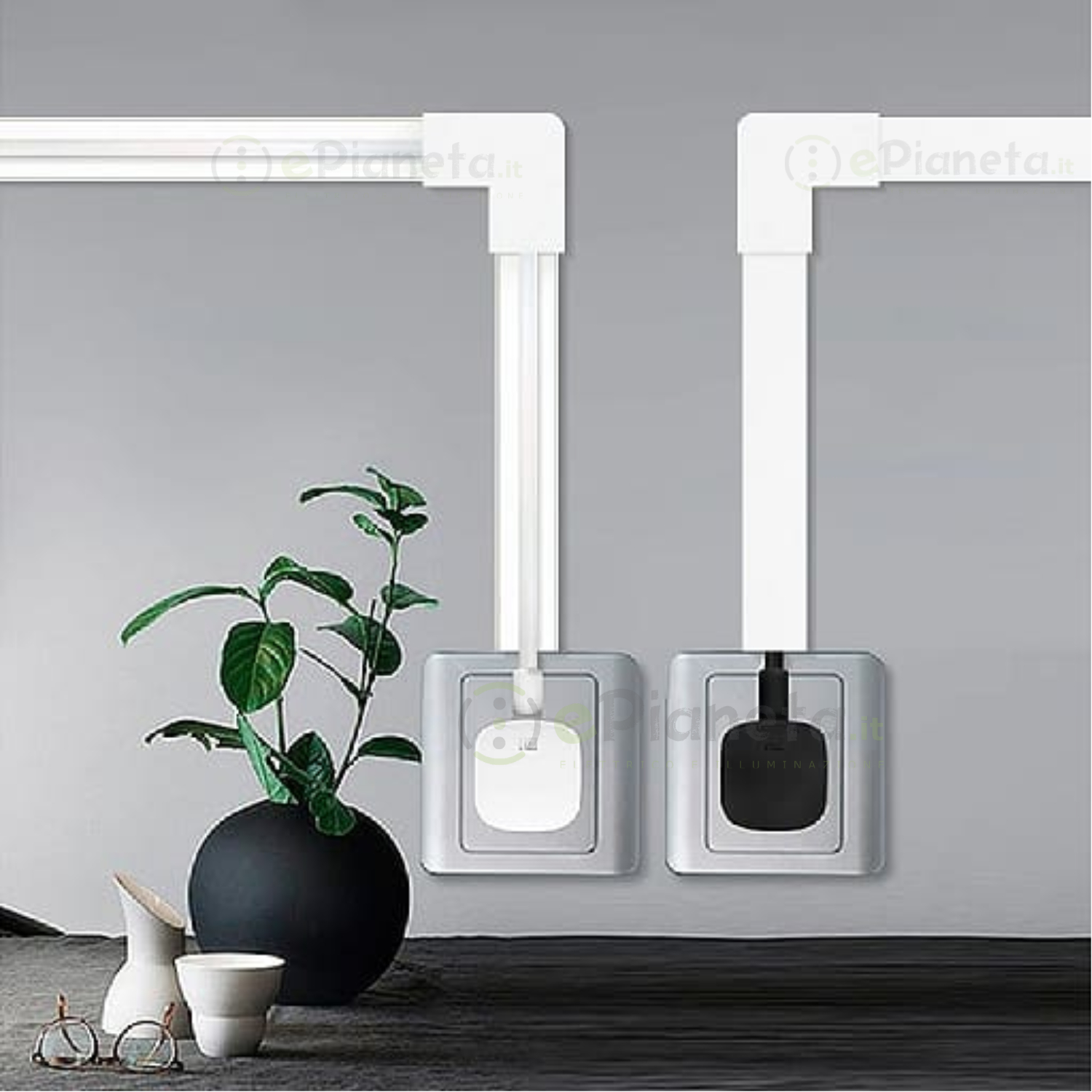 Canalina Passacavi 40x25 Mm Legno Noce - Coprifili Elettrici A Parete Con Copertura, 2 Pezzi - Foto 7