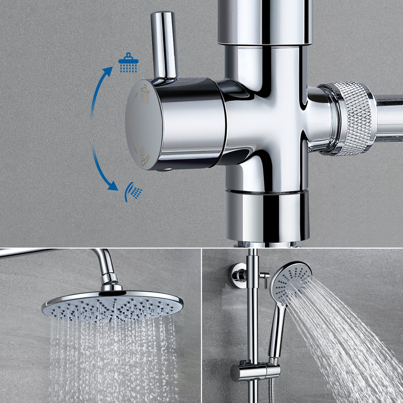 Columna De Ducha Termostática Con Grifo Redondo Sistema De Ducha Antiquemaduras Con 9 Pulgadas Ducha De Lluvia Y 3 Funciones Ducha De Mano Con Boquillas Anticalcárea, Altura Ajustable 800mm-1100mm -Hogar Baño Tienda AAHKMJXYDAFdJAOAIMEbOAchJ yA39 soH2wXakNI7uuOUVxbogHetM6 0jV6GkELG8MYQER