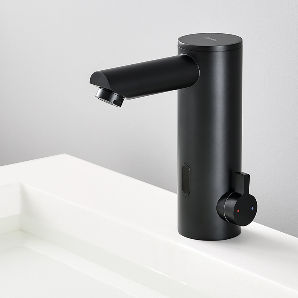 Infrarot Sensor Wasserhahn Bad Waschtischarmatur Waschbecken Mischbatterie Chrom 