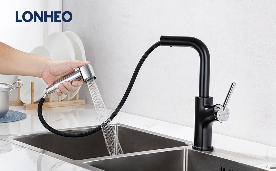 Prolunga per rubinetto con rotazione a 360° per bagno e cucina Spruzzatore