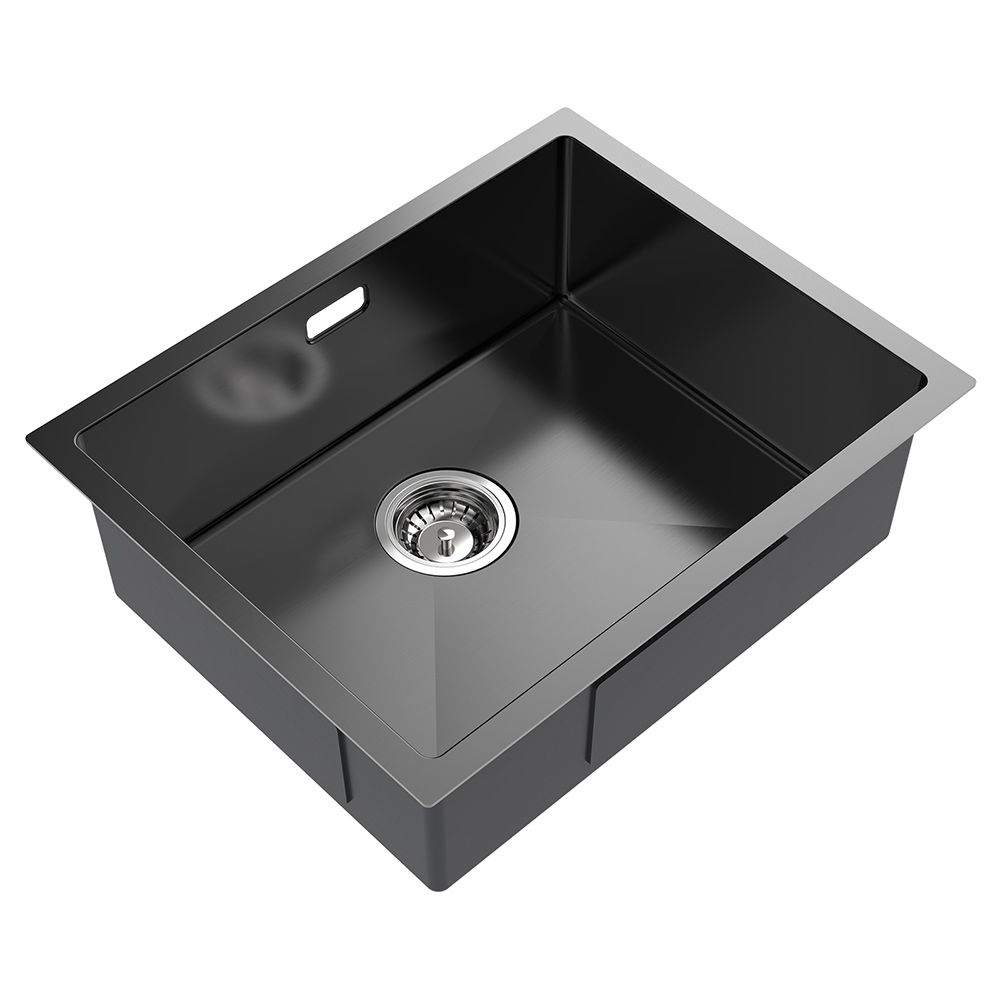  oferta relámpago, fregadero de cocina 55x45x21cm de acero