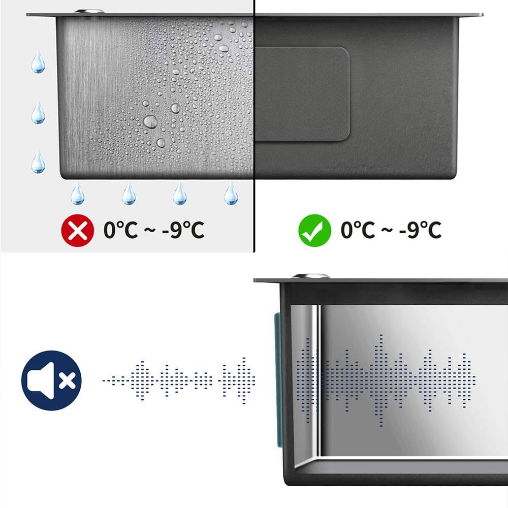 Lavello da Cucina in Acciaio Inossidabile 68 x 45 cm, Lonheo Lavandino  Cucina 1 Vasca con Dispenser sapone, Cestello di drenaggio regolabile, sifone  e Set di Drenaggio