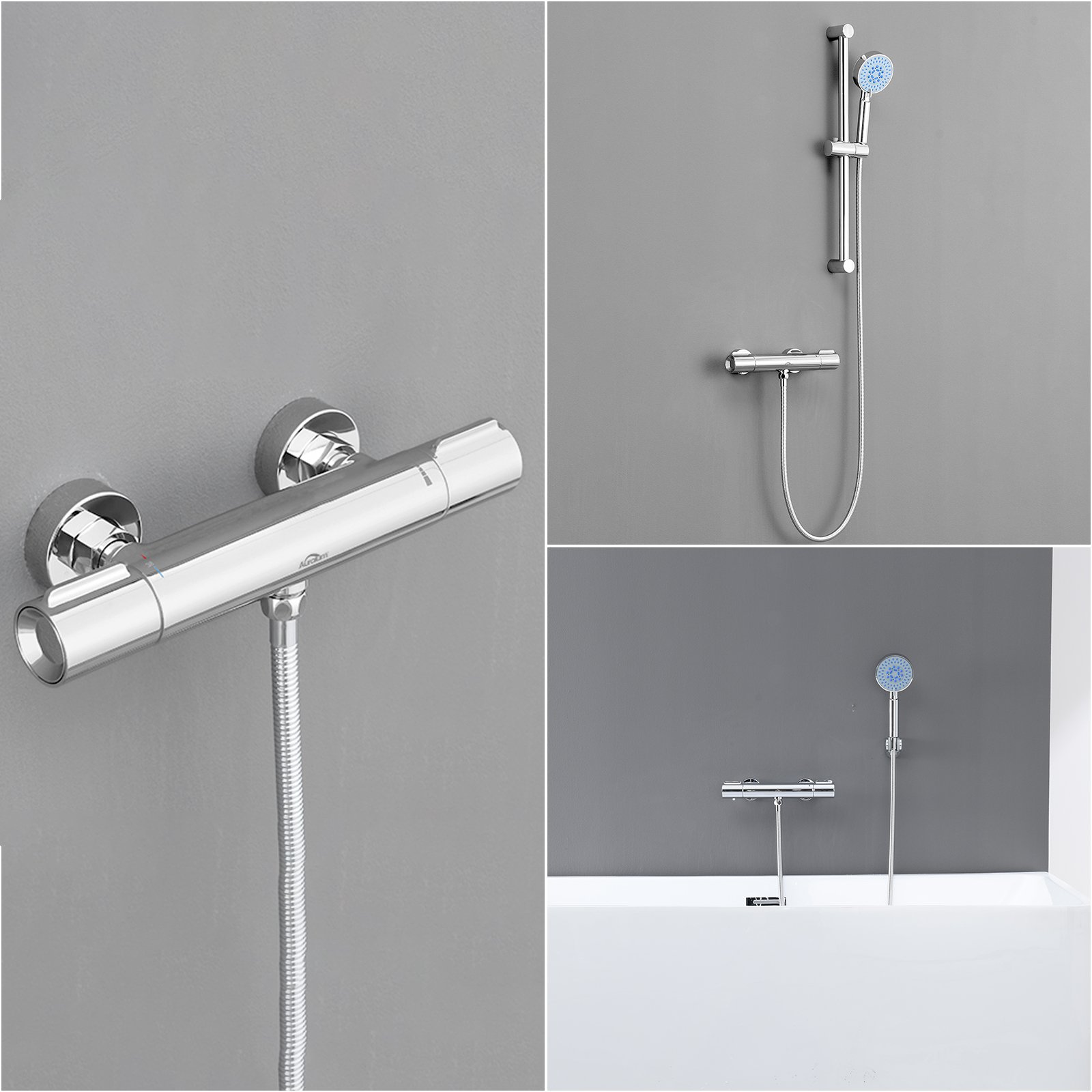 Barra de Ducha Grohe Tempesta Oro Rosado (Cyprum ), 600mm, Set 