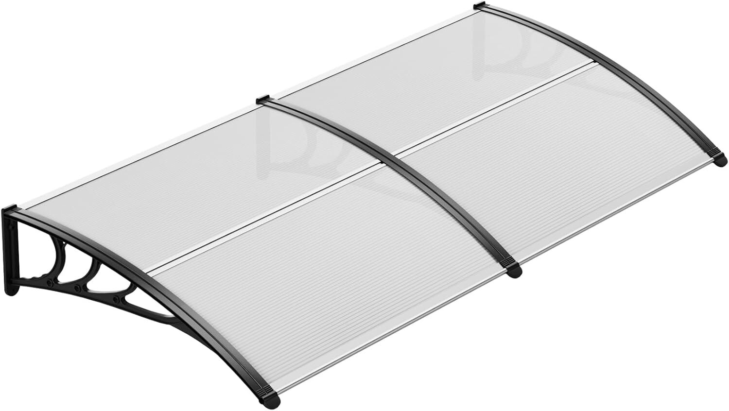 Auvent De Porte En Polycarbonate - Protection Contre Pluie, Neige Et UV Pour Entrée Ou Fenêtre