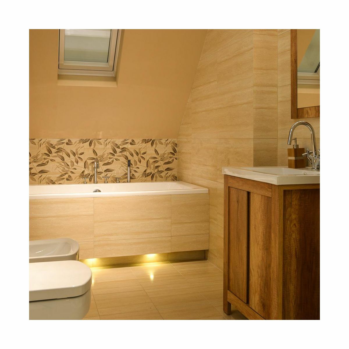 Bathroom Vanity Unit 600mm Floor Standing 60cm Sink Cabinet Freestanding Oak Effect Classic -Home Sale Shop