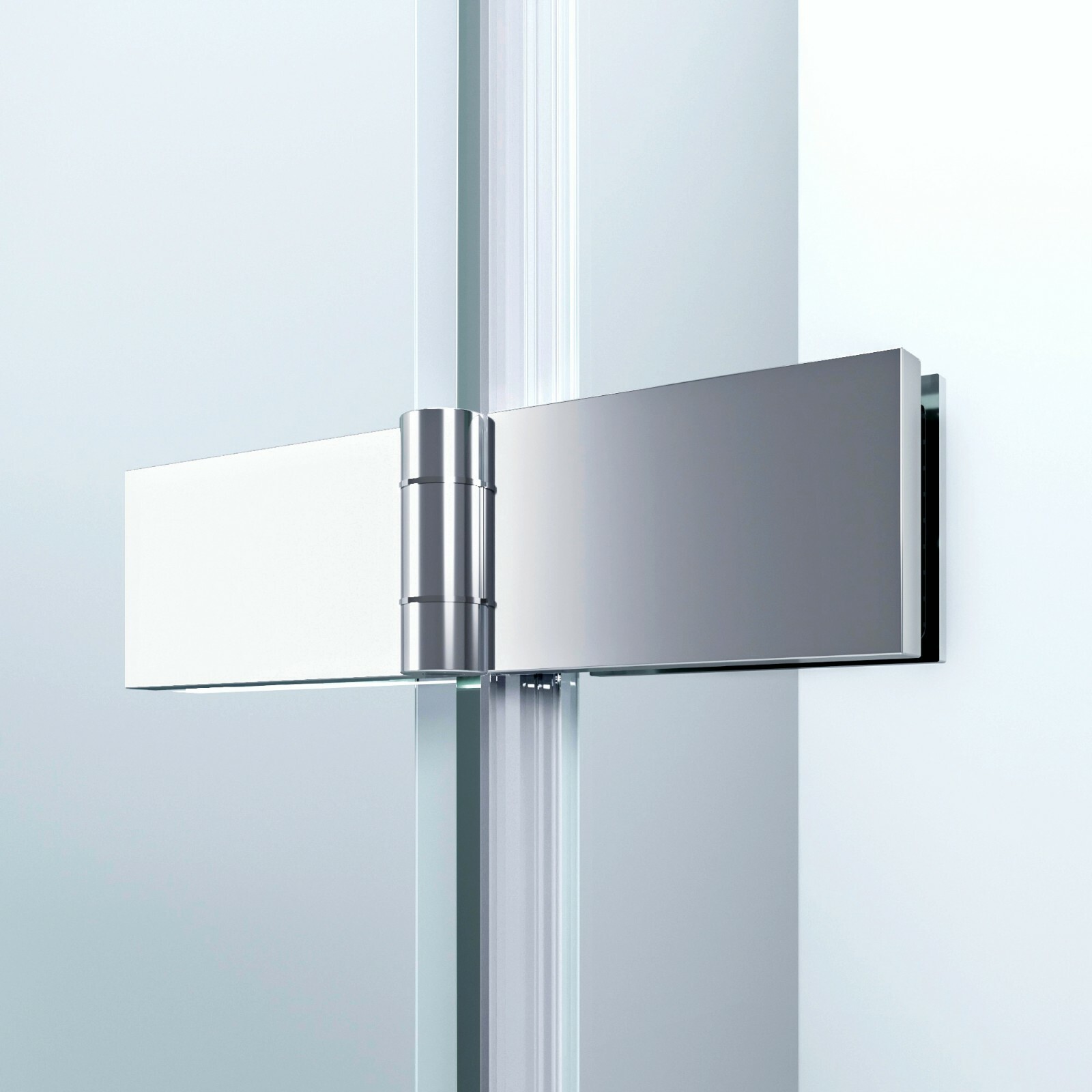 Duschkabine Falttür Pendeltür Duschabtrennung Duschwand Glas Eckdusche rahmenlos Faltbar klappbar Höhe 187 cm