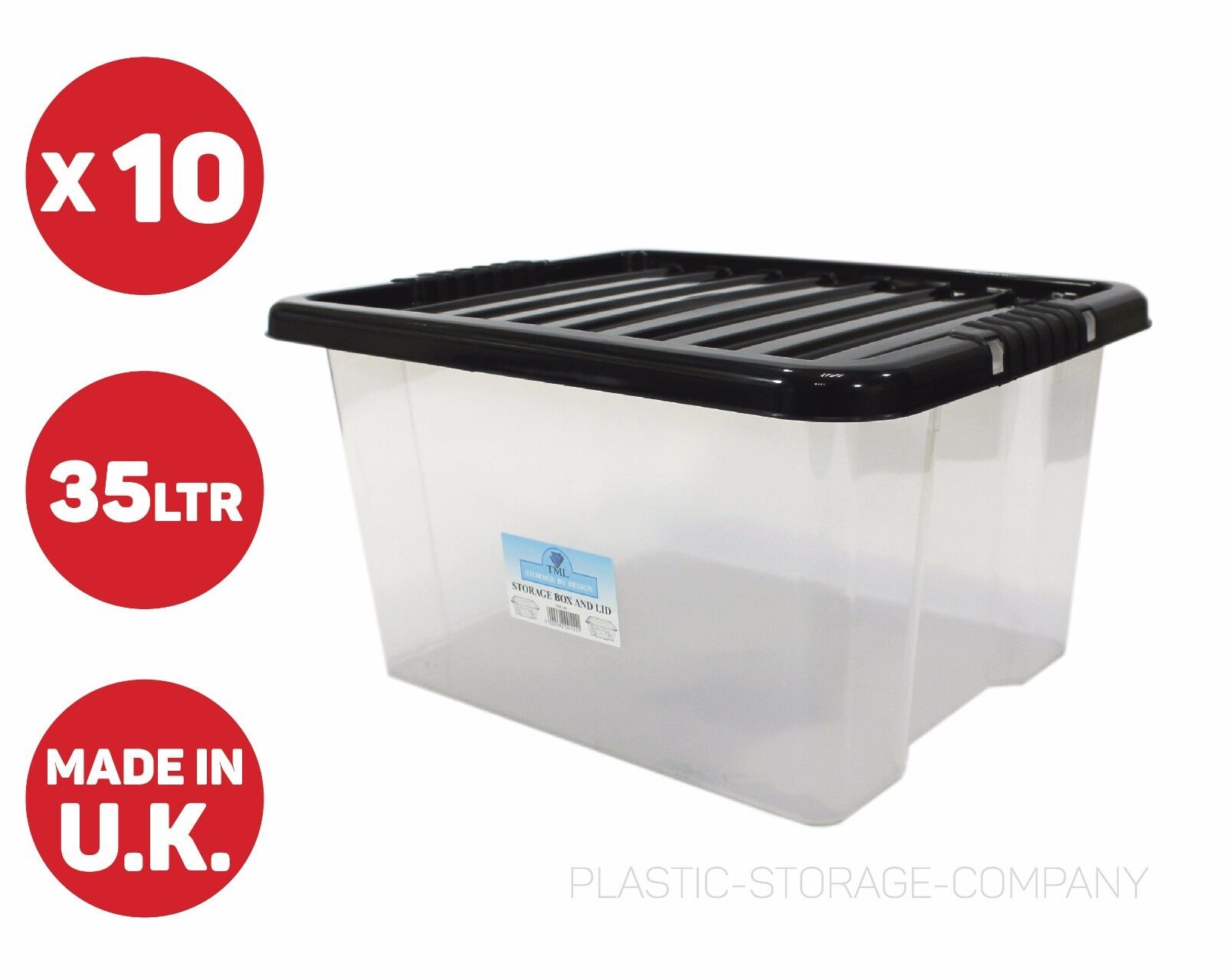 Costway 4 Pack Collapsible and Stackable Plastic Storage Bins with Attached Lid-M - Size: M