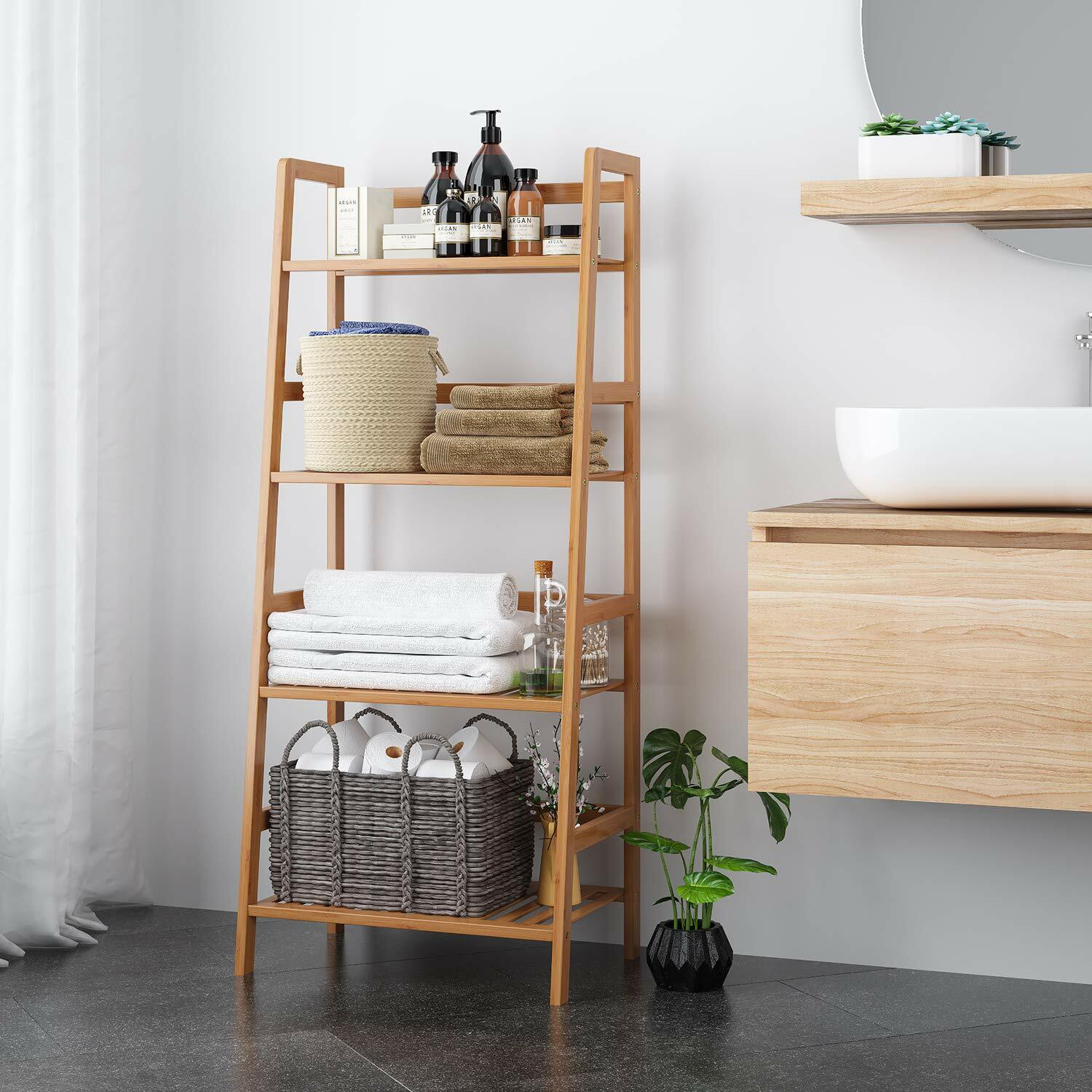 Etagère échelle 4 Niveaux étagères De Rangement En Bambou Bibliothèque étagère Plantes Pour Salle De Bain,Salon, Chambre, Cuisine 48x32x116cm Naturel -VIDAXL || Songmics Soldes AAHKMJXYDAFdJAOAIMEbOAchJdpzcxeaGAN93tAr4QXGWJ 8dNTPGx5FYJk