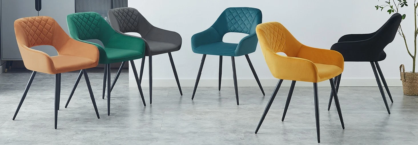 black dining chairs