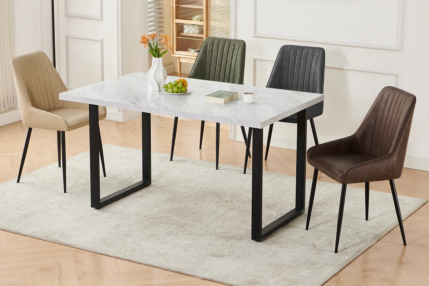 Faux Leather Kitchen Chair