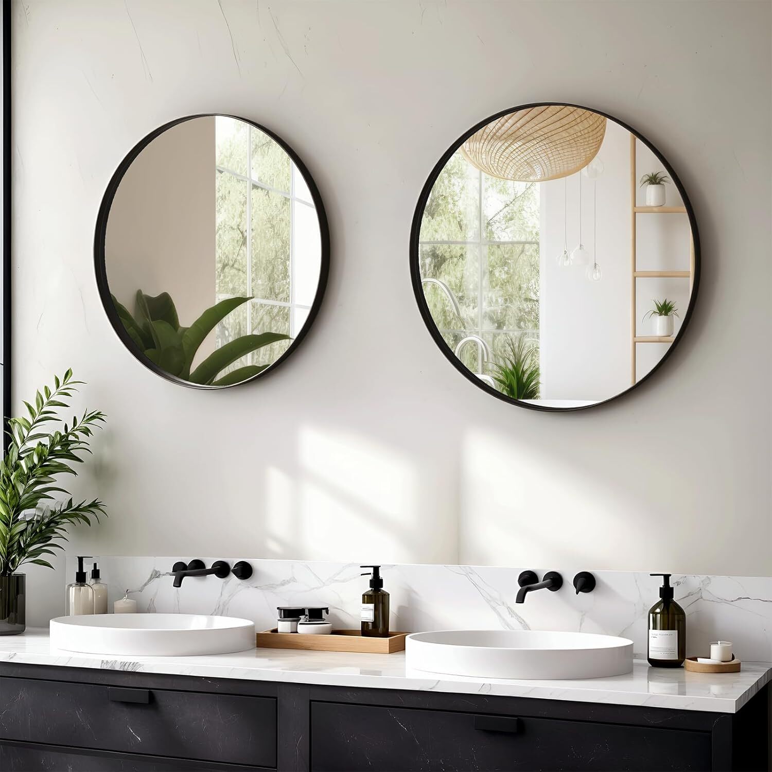 Specchio da bagno rotondo 4