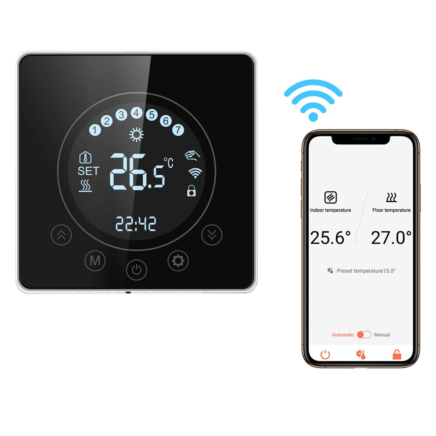 WiFi Smart Thermostat Temperaturregler Kesselthermostate