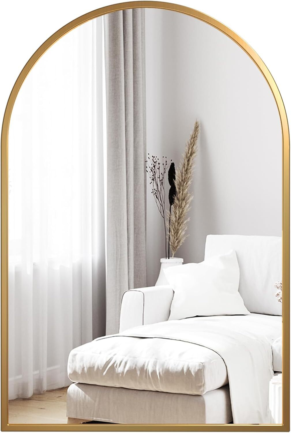 Specchio Da Parete Ad Arco Da 61 X 91,4 Cm Con Cornice In