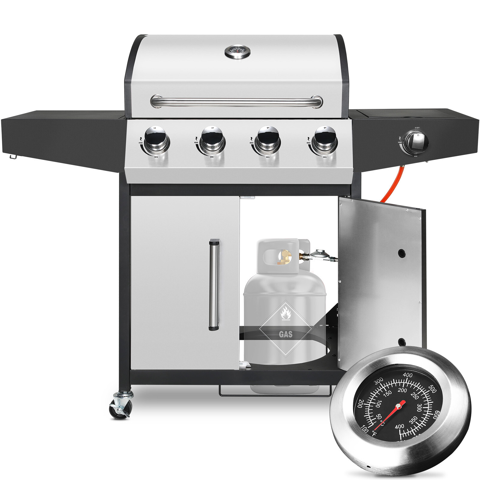 Gasgrill 4+1
