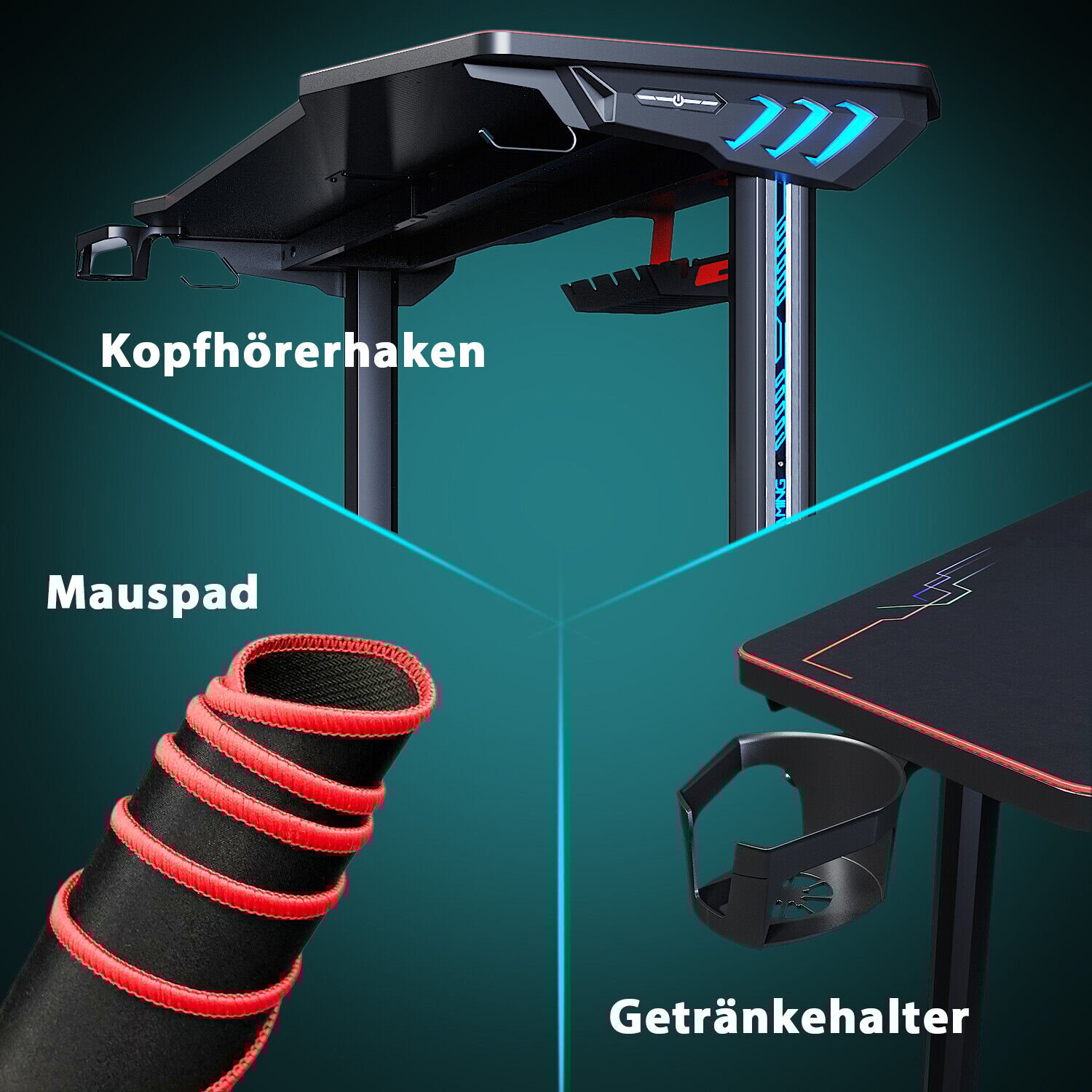 SONNI Gaming Table Tavolo Da Computer Ergonomico, Con Tappetino Per Mouse, 2 Ganci, Porta Bevande E Porta Cuffie, Carbon Optics Black 140cm -Armonia Casa AAHKMJXYDAFdJAOAIMEbOAchJdpzcxeaGAN93tAr4QXGWOvXhdR3tTqqRyYMkxSQPsbPj8rkQVxaFTsc a4uXzcSl9n1g2y2ckg3cIkicSbslA==