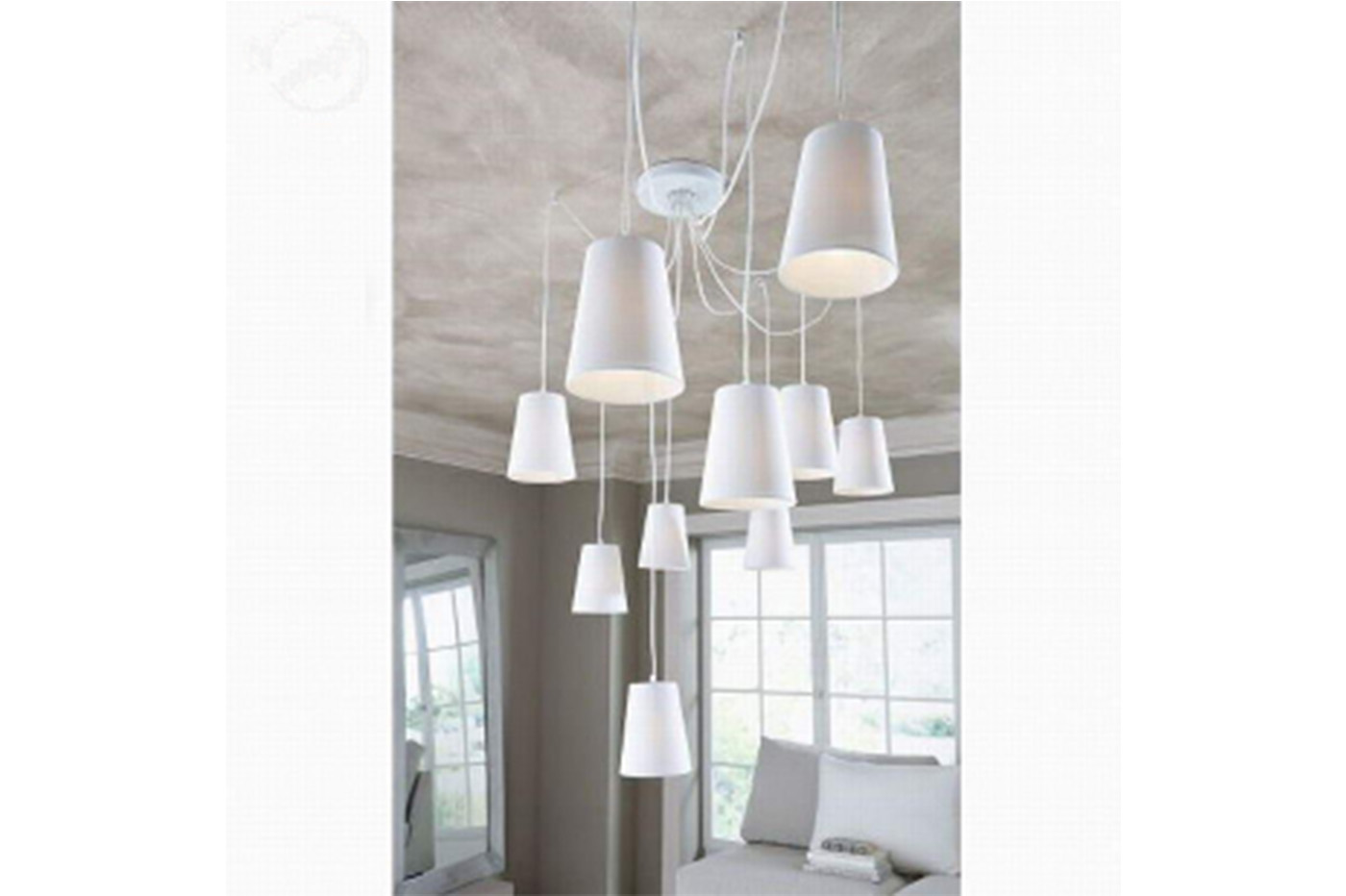 Tomons Lampadario LED Lampada A Sospensione, Adatto Per Lampadine E27 - 8