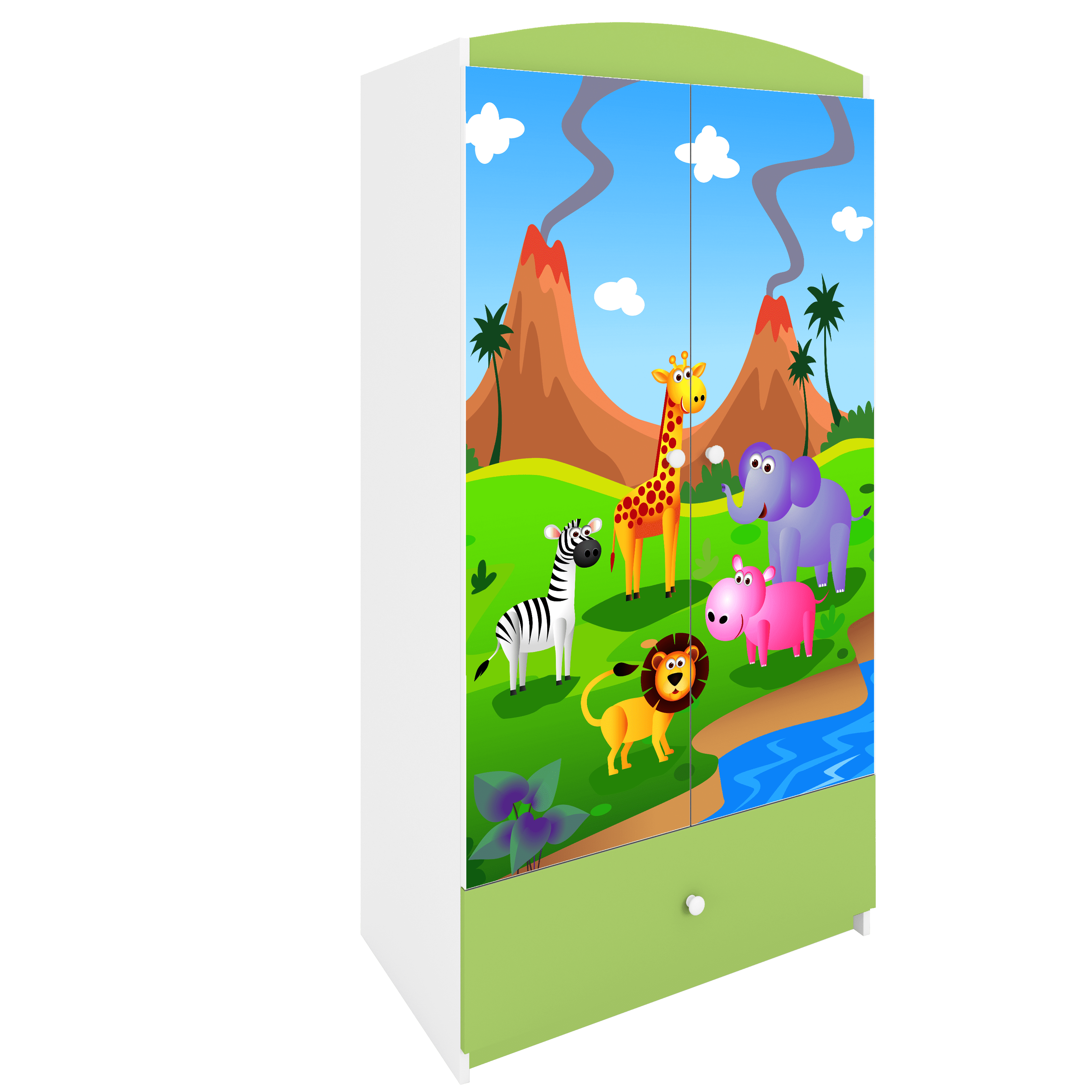 Armoire enfant vert