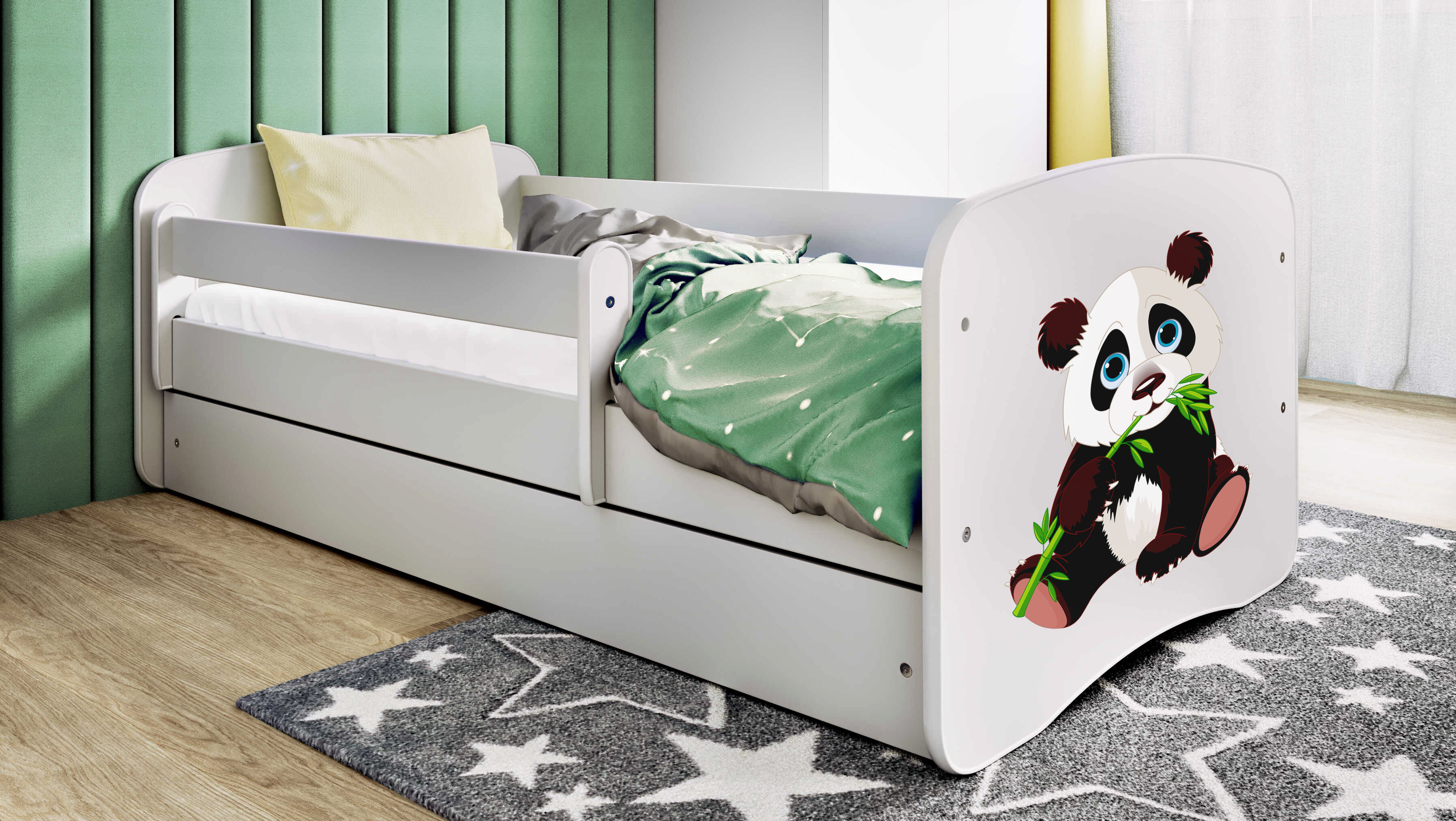 Lit enfant 80 x 160 cm, motif Panda, vue 2