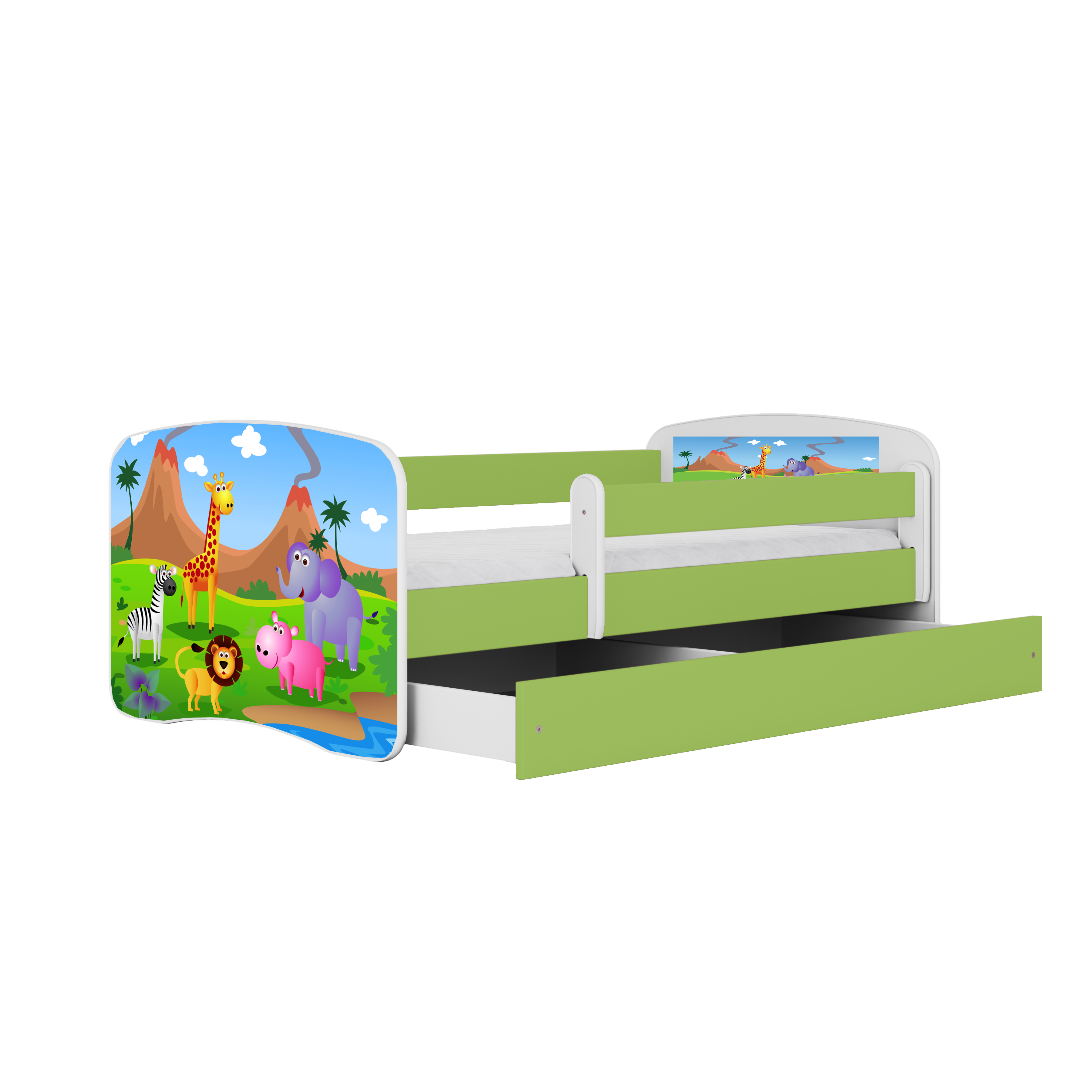 Lit enfant vert