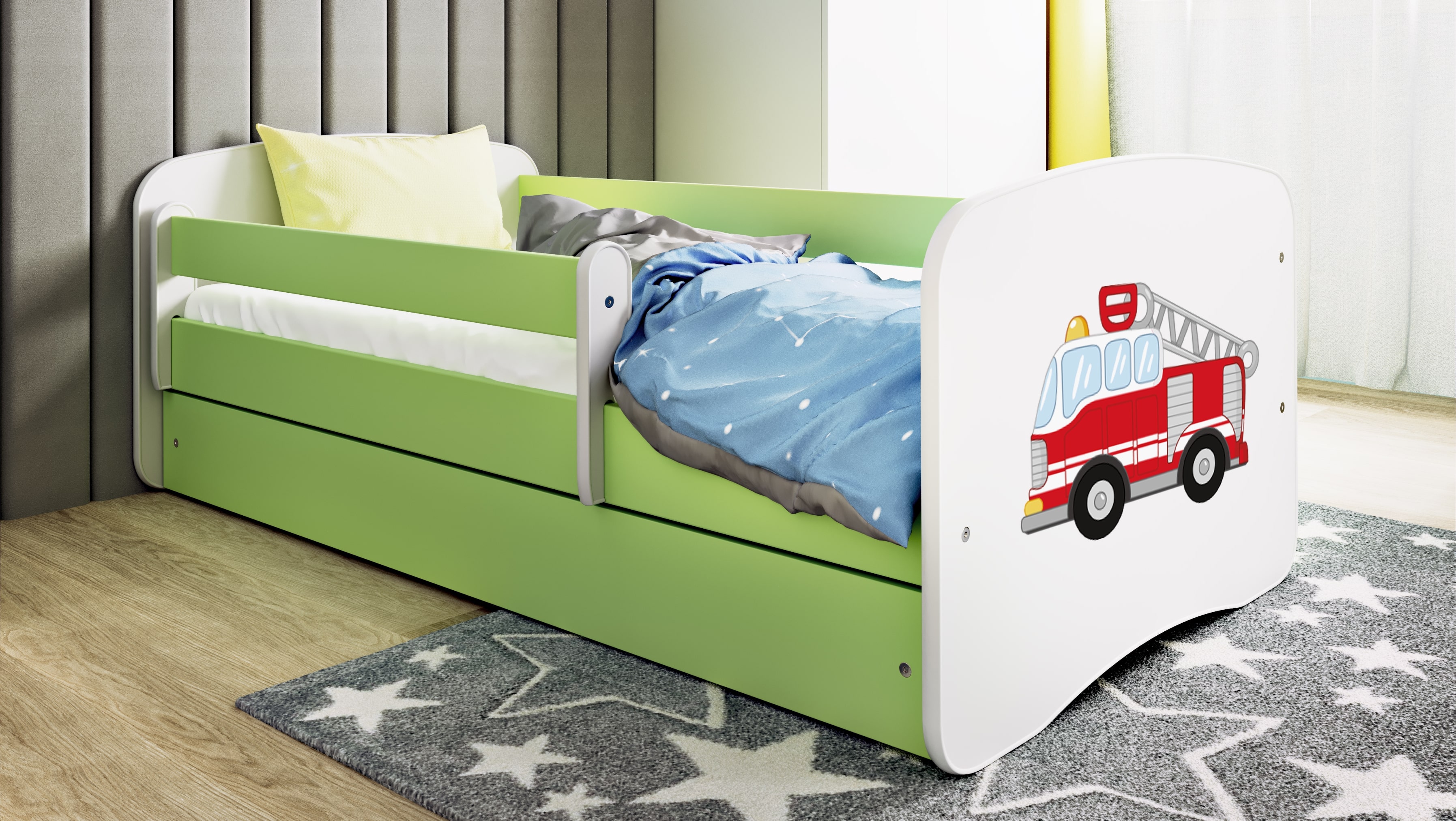 Lit enfant vert