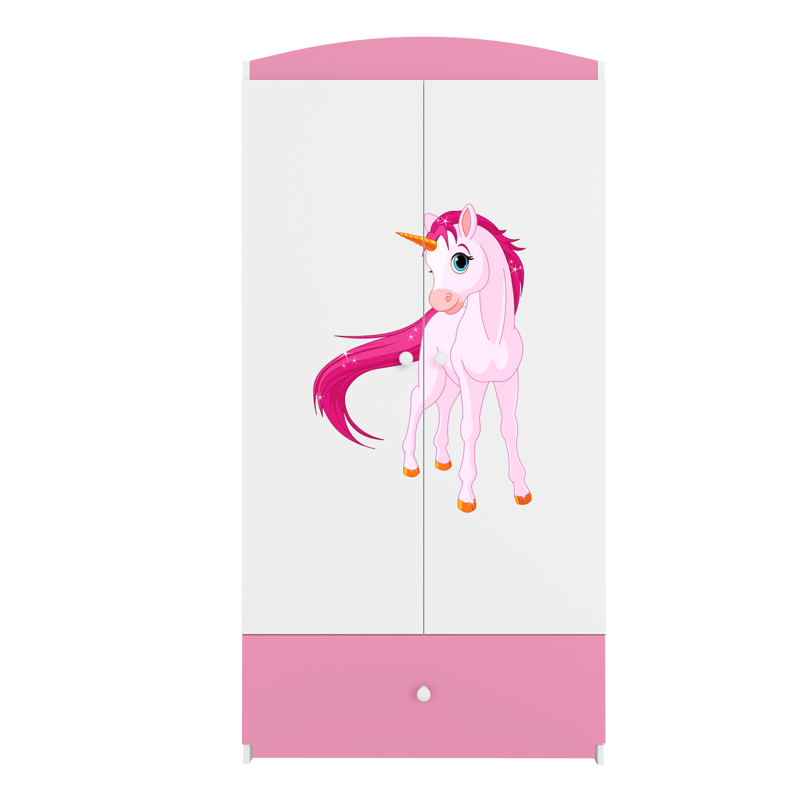Armoire enfant rose clair