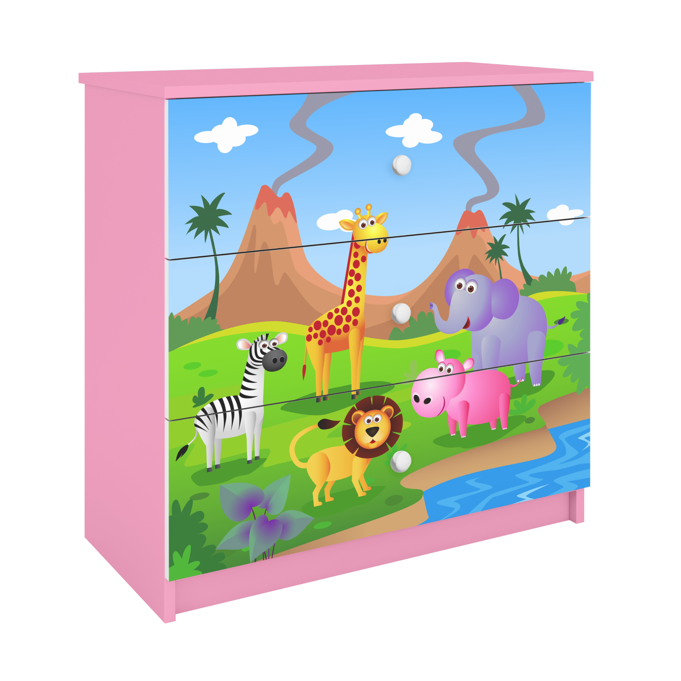 Kinderkommode Rosa