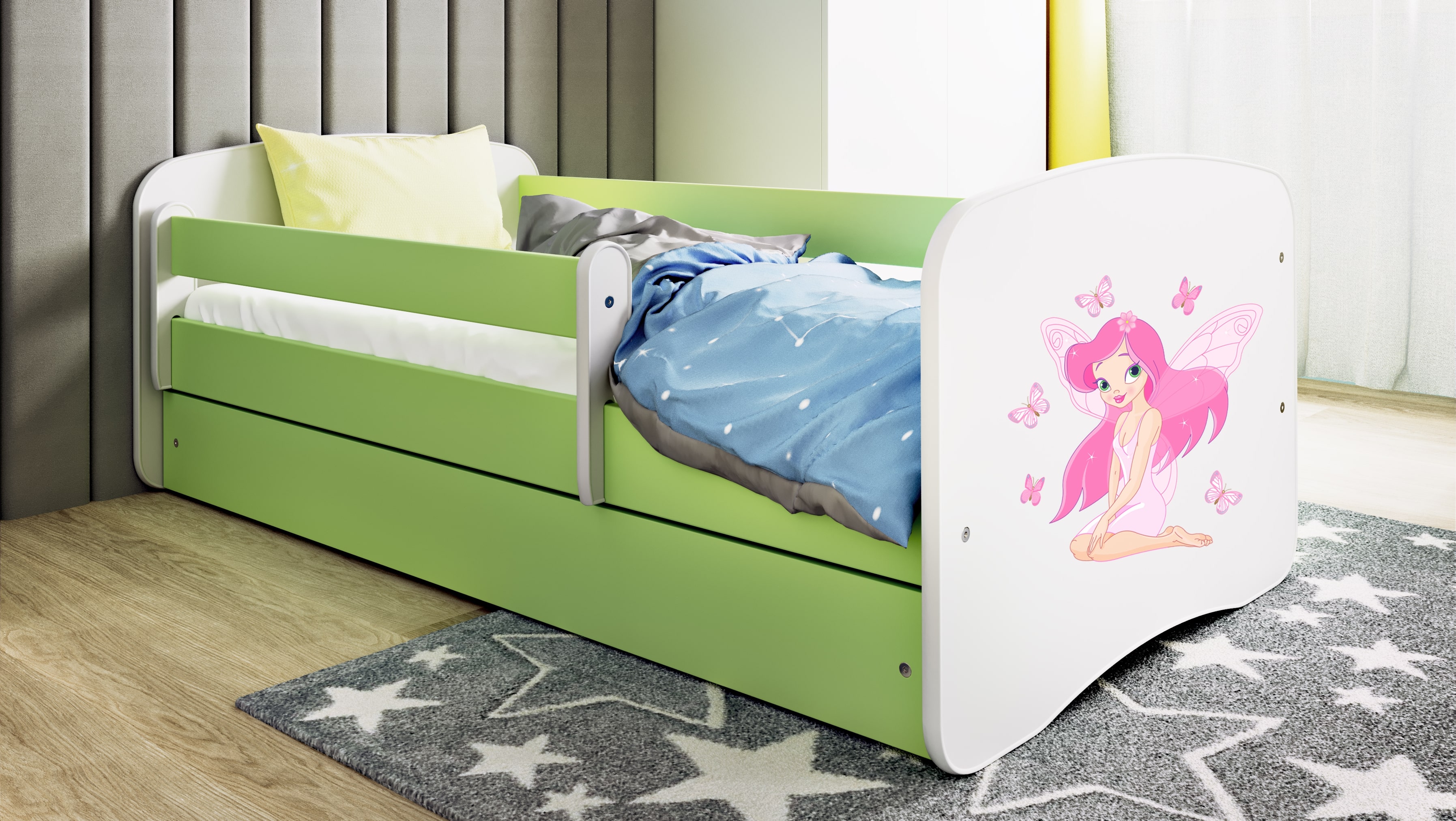 Lit enfant vert