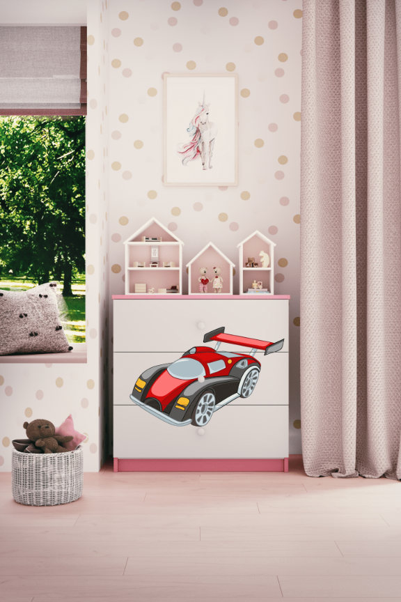 Kinderkommode Rosa