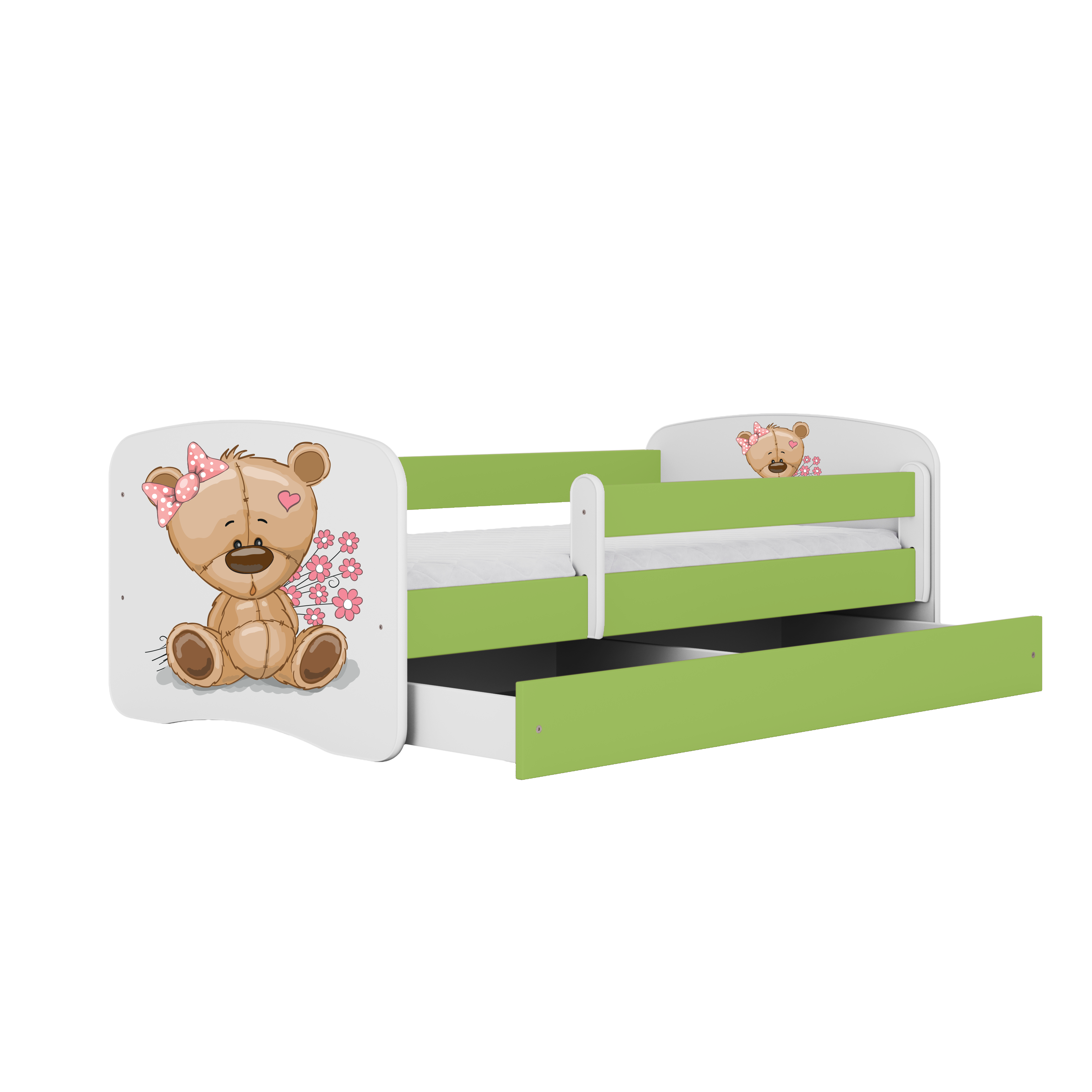 Lit enfant vert
