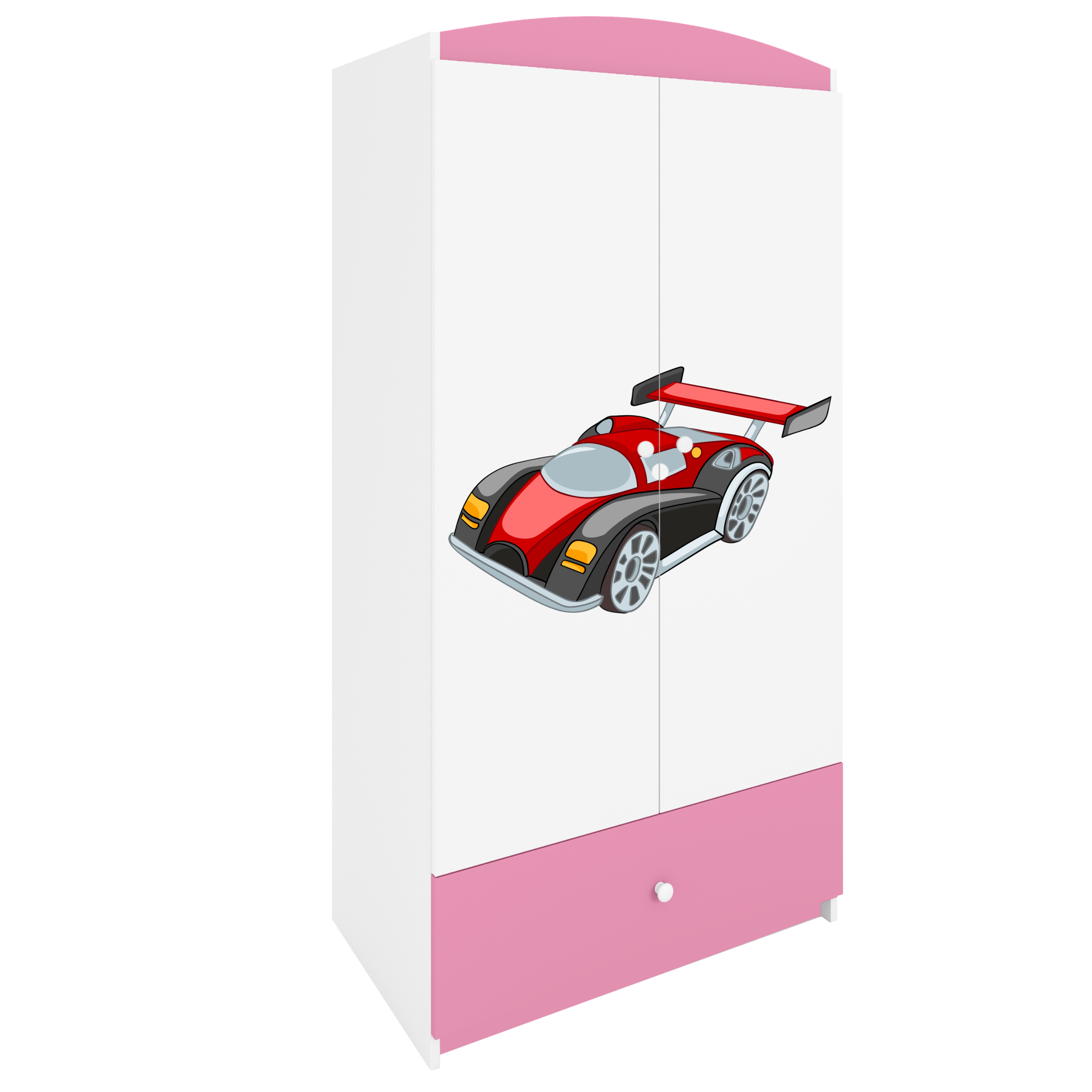 Armoire enfant rose clair