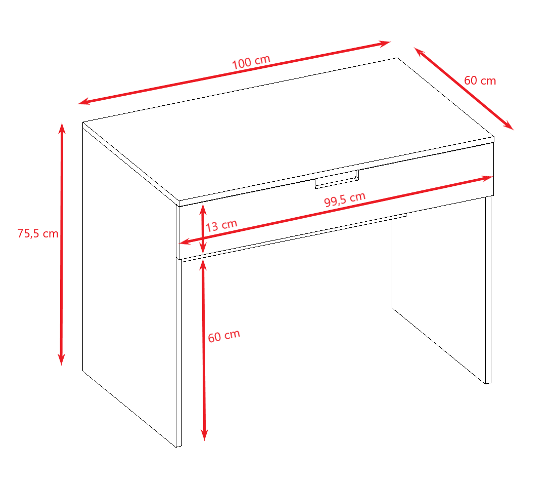 Bureau enfant blanc