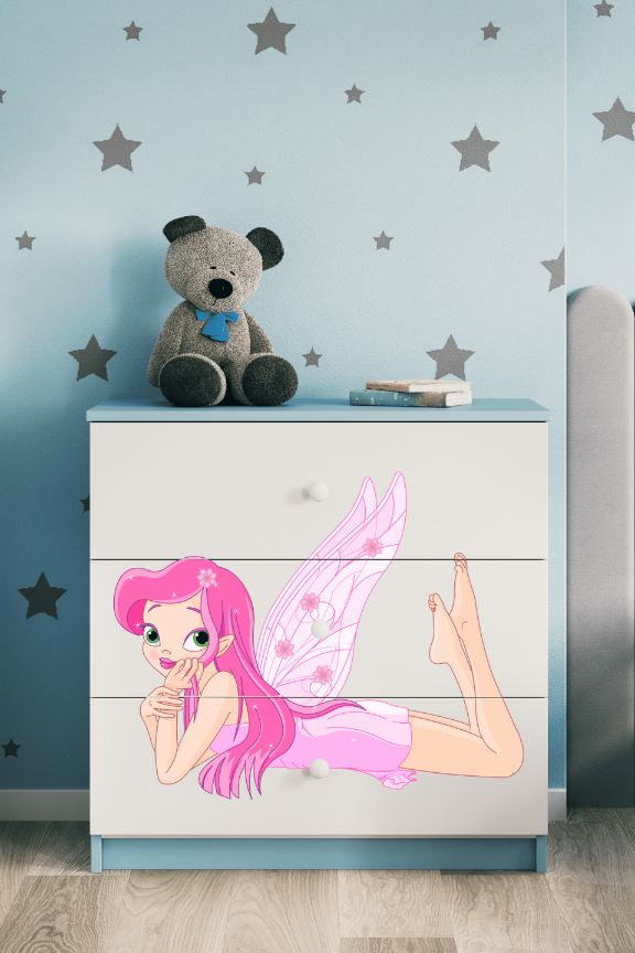 Commode enfant bleu