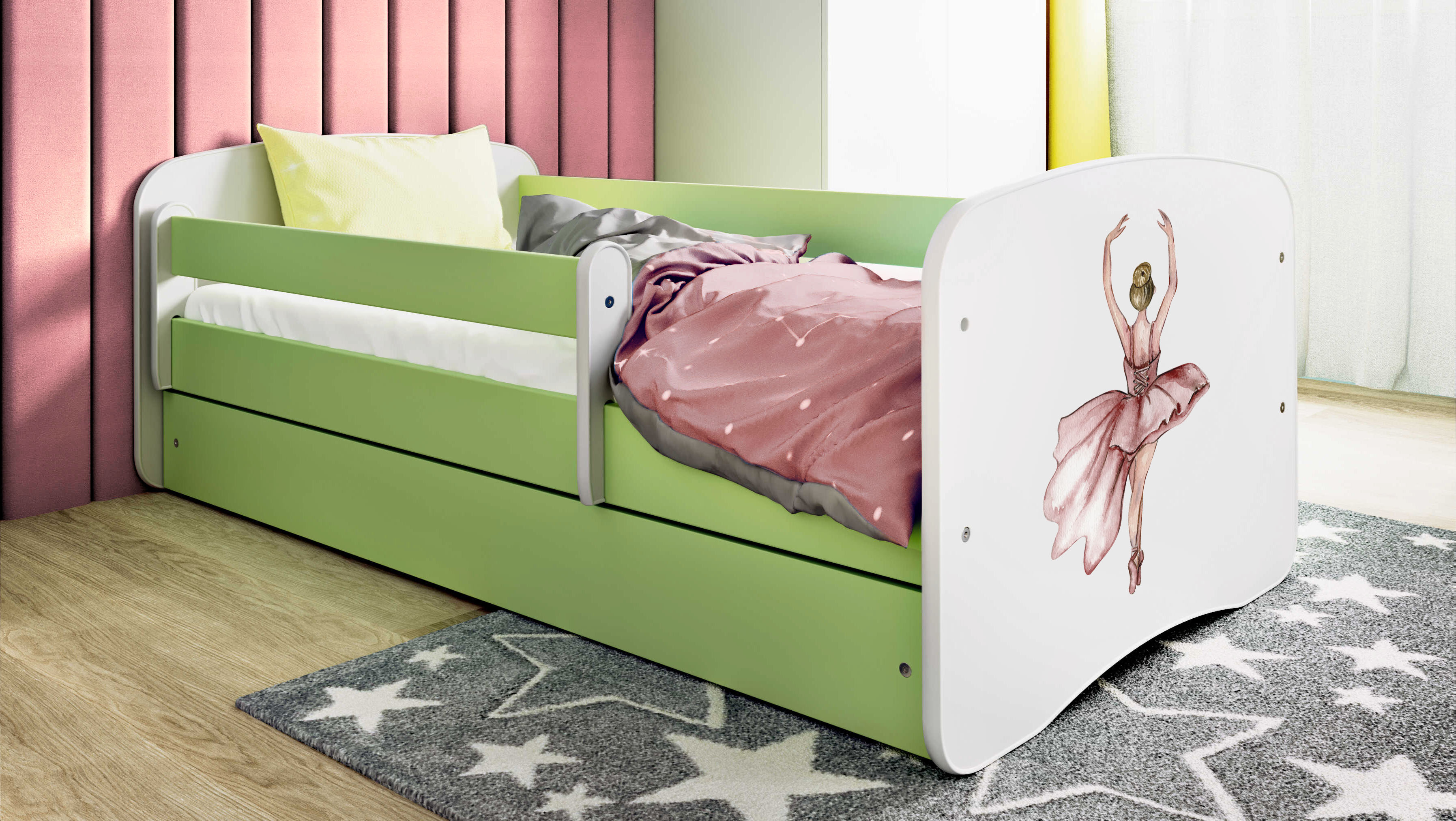 Lit enfant 80 x 160 cm, motif Danseuse, vue 2